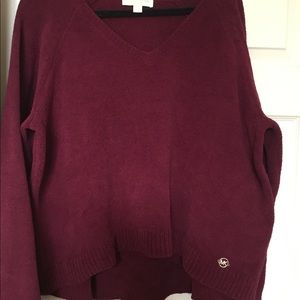 Michael Kors super soft wine colored sweater